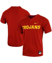 Nike men's Cardinal USC Trojans Replica Vapor Elite Two-Button Baseball Jersey