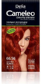 Оттеночные и камуфлирующие средства для волос Delia Cosmetics Cameleo Coloring Shampoo 66.56 Wild Plum Безаммиачный красящий  шампунь, оттенок дикая слива   40 мл