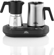 Kawiarka Arzum Arzum Okka Rich Moka Pot, mocha machine (chrome/black)