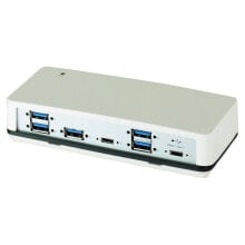 USB-концентраторы EXSYS EX-1198VS хаб-разветвитель USB 3.2 Gen 1 (3.1 Gen 1) Type-C 5000 Мбит/с Белый