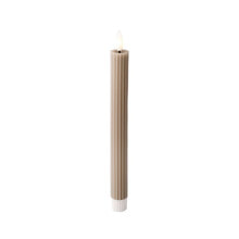 LED Candle Lumineo Light grey Ø 2,2 x 24,5 cm (2 Units)