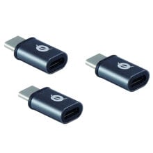 CONCEPTRONIC DONN05G USB-C To Micro USB M/F Adapter 3 units