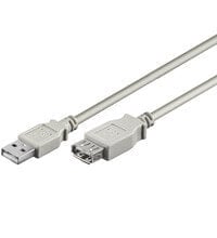 Goobay USB Verl AA 060 HiSpeed 0.6m USB кабель 0,6 m USB A Серый 68624