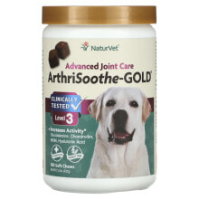 NaturVet, ArthriSoothe-GOLD, Advanced Joint Care, For Dogs & Cats, Level 3, 180 Soft Chews
