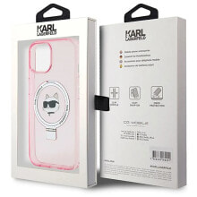 KARL LAGERFELD Klhmp15Shmrschp iPhone 151413 6.1 Ring Stand Choupette Head phone case