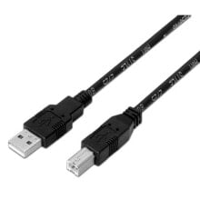 AISENS USB A Male To USB B Male 3 m USB Cable