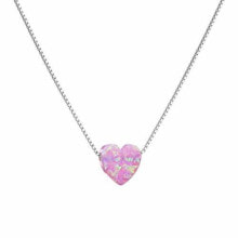 Женские кулоны и подвески romantic necklace with synthetic opal 12048.3