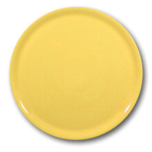 Durable porcelain pizza plate Speciale yellow 330mm - set of 6