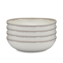 Купить посуда и приборы для сервировки стола Q Squared: Набор керамических кашиц Q Squared Potter Stone Melaboo 4 шт.