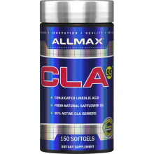 Жиросжигатели AllMax Nutrition CLA95 Конъюгированная линолевая кислота из чистого сафлорового масла 150 гелевых капсулы