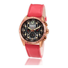 Мужские наручные часы с ремешком Мужские наручные часы с красным кожаным ремешком Bobroff BF0016V2-S011 ( 42 mm)
