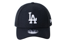 New Era 纽亦华 MLB系列 LA 大LOGO 刺绣弯檐棒球帽 黑色 / New Era MLB LA LOGO шапка