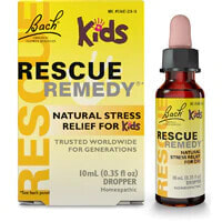 Витамины и БАДы для детей Bach Rescue Remedy Kids Гоммеопатические жидкие капли для детей от стресса 10 мл