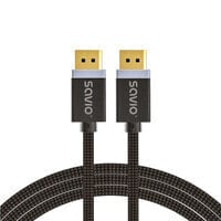 Savio DisplayPort cable 2 m Black CL-166 - Cable - Digital