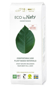 Гигиенические прокладки и тампоны Eco by Naty ECO Прокладки женские от недержания 16 шт.