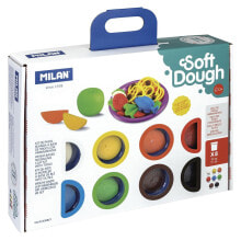 MILAN Kit 8 Cans 59g Soft Dough With Tools CookinGr Time