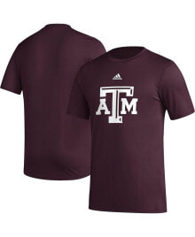 adidas men's Maroon Texas A&M Aggies Basics Secondary Pre-Game AEROREADY T-shirt