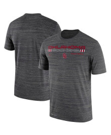 Nike men's Charcoal Oklahoma Sooners Velocity Legend Performance T-shirt