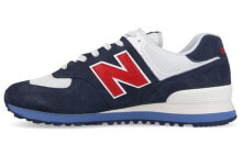 New Balance NB 574 复古休闲 低帮 跑步鞋 男女同款 复古青 / Кроссовки New Balance NB 574 ML574ESC