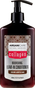 Pflegende Haarspülung mit Kollagen für trockenes und brüchiges Haar - Arganicare Collagen Nourishing Leave-In Conditioner