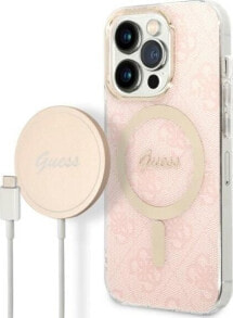 Guess Zestaw Guess GUBPP14LH4EACSP Case+ Charger iPhone 14 Pro 6,1