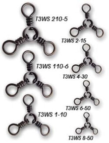 Swivels, fasteners, wind-up rings for fishing