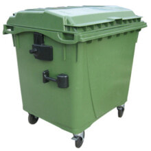 Container for the collection of municipal waste and rubbish. ATESTS Europlast Austria - green 1100L