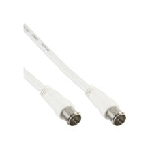 Комплектующие для телекоммуникационных шкафов и стоек inLine 69303Q коаксиальный кабель 3 m Белый