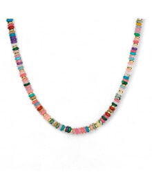 Купить кулоны и подвески Little Sky Stone: Olivia Sterling Silver Mixed Gemstone Multicolor Beaded Necklace