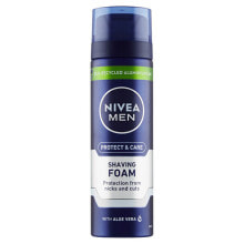 Nivea Men Protect & Care Shaving Foam  Пена для бритья с алоэ вера 200 мл