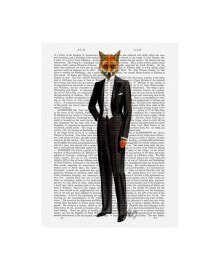 Trademark Global fab Funky Fox in Evening Suit, Full Canvas Art - 15.5