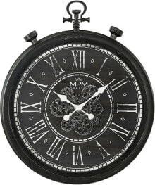 Designové plastové hodiny s ozubeným soukolím Vintage Timekeeper E01.4326.90