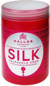 Kallos Silky Hair Mask Маска с оливковым маслом и шелком для сухих и поврежденных волос. 1000 мл