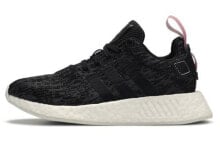 adidas originals NMD_R2 Black Wonder Pink 舒适简约 防滑耐磨 低帮 生活休闲鞋 女款 黑 / Кроссовки Adidas originals NMD_R2 Black Wonder Pink BY9314