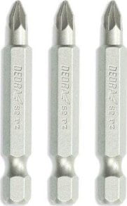 Биты для электроинструмента dedra zestaw końcówek wkrętakowych Pozidriv PZ1/2/3x50mm, blister (18A07S03)