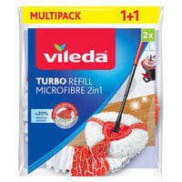 Vileda 4023103198227 - Mop head - Red - White - Microfibre - Polyamide - Polyester - 2 pc(s)