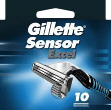 Купить женские бритвы и лезвия Gillette: Rasierklingen, Sensor Excel, 10 St