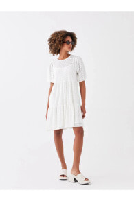Белые женские мини-платья