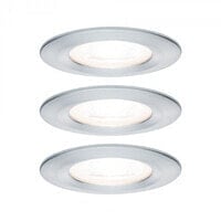 PAULMANN 934.44 - Recessed lighting spot - GU10 - 3 bulb(s) - LED - 2700 K - Aluminium