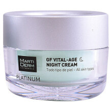 Увлажнение и питание кожи лица Martiderm Platinum GF Vital-Age Night Cream Ночной омолаживающий крем для всех типов кожи 50 мл