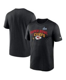 Nike men's Black Kansas City Chiefs Super Bowl LVII Team Logo Lockup T-shirt