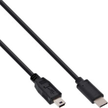 InLine USB C/USB Mini-B, 1 m USB кабель 2.0 Mini-USB B Черный 35751