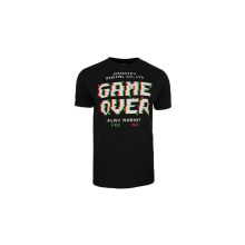 Мужские спортивные футболки мужская спортивная футболка черная с надписями Monotox Game Over
