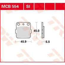 TRW Sinter Honda ATC 250 R 84 Sintered Front Brake Pads