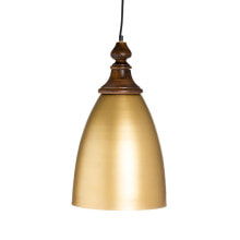 Ceiling Light 21 x 21 x 37 cm Golden Wood Iron 220 V Mango wood 240 V