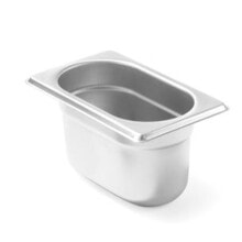 Посуда и емкости для хранения продуктов GN container 1/9, height 100 mm, made of stainless steel - Hendi 800737