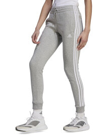 adidas women's Essentials 3-Stripe Fleece Sweatpant Joggers