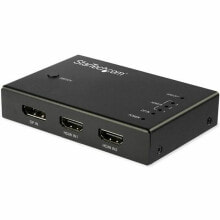 Переключатели HDMI Startech VS421HDDP Чёрный