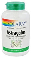 Витамины и БАДы для укрепления иммунитета Solaray Astragalus  Астрагал 400 мг 180 растительных капсул