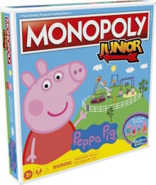 Настольные игры для компании hasbro Gra planszowa Monopoly Junior Świnka Peppa